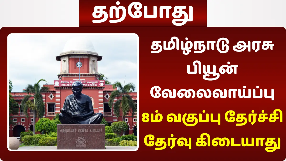 Anna University Recruitment 2024 Peon