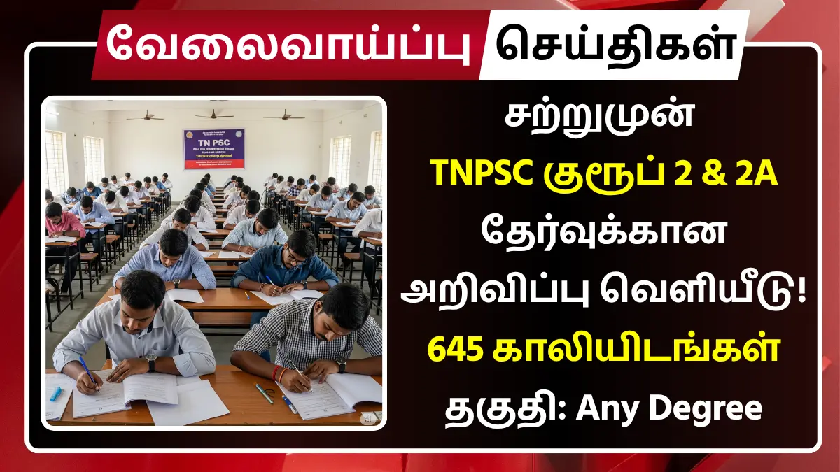 TNPSC Group 2 & 2A Notification 2025