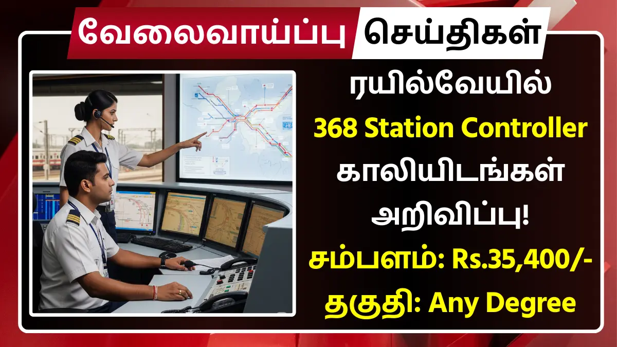RRB Recruitment 2025 Station Controller
