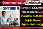 StartupTN Recruitment 2025
