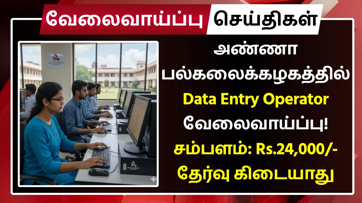 Anna University Recruitment 2025