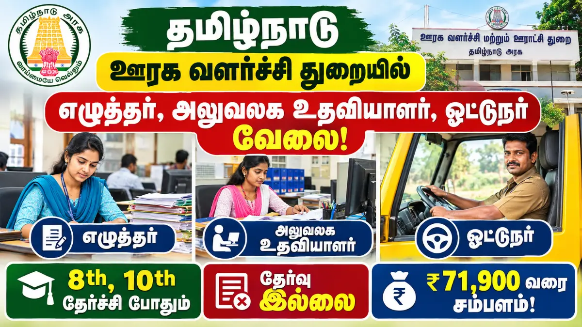 TNRD Record Clerk Recruitment 2026