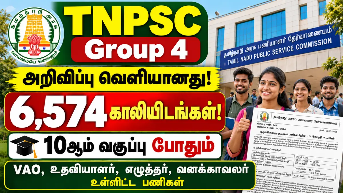 TNPSC Group 4 Notification 2026